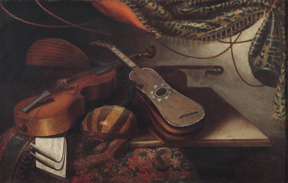 Nature Morte avec Instruments de Musique | Estampe d'art